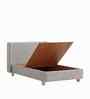 Soft Velvet Suede Kids Toddler Bed With Box Storage In Onyx Grey Colour