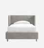 Soft Velvet Suede Kids Toddler Bed With Box Storage In Onyx Grey Colour