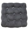 Softstone Square Velvet Pouffe in Grey Colour