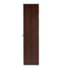 Soho 1 Door Wardrobe With Drawer In Smoked Walnut & Beige Finish