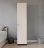 Soho 1 Door Wardrobe With Drawer In Smoked Walnut & Beige Finish