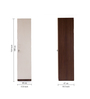 Soho 1 Door Wardrobe With Drawer In Smoked Walnut & Beige Finish