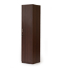 Soho 1 Door Wardrobe With Drawer In Smoked Walnut Finish