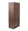 Soho 2 Door Wardrobe With Drawer In Smoked Walnut & Beige Finish