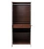 Soho 2 Door Wardrobe With Drawer In Smoked Walnut & Beige Finish