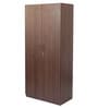Soho 2 Door Wardrobe With Drawer In Smoked Walnut Finish