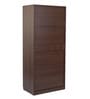 Soho 2 Door Wardrobe With Drawer In Smoked Walnut Finish