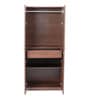 Soho 2 Door Wardrobe With Drawer In Smoked Walnut Finish