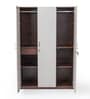 Soho 3 Door Wardrobe With Drawer In Smoked Walnut & Beige Finish