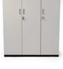Soho 3 Door Wardrobe With Drawer In Smoked Walnut & Beige Finish