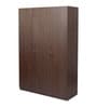 Soho 3 Door Wardrobe With Drawer In Smoked Walnut Finish