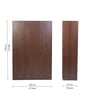 Soho 3 Door Wardrobe With Drawer In Smoked Walnut Finish