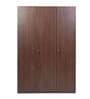 Soho 3 Door Wardrobe With Drawer In Smoked Walnut Finish