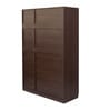 Soho 3 Door Wardrobe With Drawer In Smoked Walnut Finish