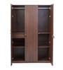 Soho 3 Door Wardrobe With Drawer In Smoked Walnut Finish
