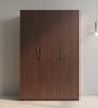 Soho 3 Door Wardrobe With Drawer In Smoked Walnut Finish