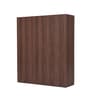 Soho 4 Door Wardrobe With Drawer In Smoked Walnut & Beige Finish