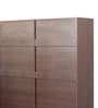 Soho 4 Door Wardrobe With Drawer In Smoked Walnut Finish