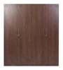 Soho 4 Door Wardrobe With Drawer In Smoked Walnut Finish