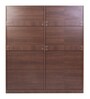 Soho 4 Door Wardrobe With Drawer In Smoked Walnut Finish