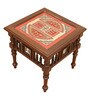 Soho Teak Wood Bedside Table in Walnut Finish