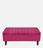 Soho Velvet Bench in Maroon Colour