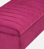 Soho Velvet Bench in Maroon Colour