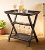 Soiree End Table in Rustic Brown Finish