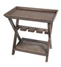 Soiree End Table in Rustic Brown Finish