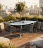 Sojo Wicker 4 Seater Dining Set In Wild Mushroom Finish