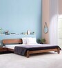 Sol Solid Wood Queen Size Bed In Timeless Teak Finish