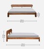 Sol Solid Wood Queen Size Bed In Timeless Teak Finish