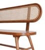 Solace 2 Seater Cane Bench in Teak Finish