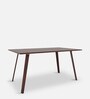 Solace Solid Wood 6 Seater Dining Table in Beech Finish