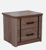 Solace Bedside Table In Bella Noce & Black Color