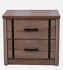 Solace Bedside Table In Bella Noce & Black Color