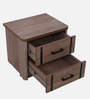 Solace Bedside Table In Bella Noce & Black Color