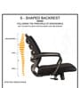 Solace Office Executive Mesh Chair in Black Colour