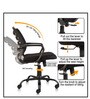Solace Office Executive Mesh Chair in Black Colour