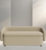Solace Fabric Signature Storage Ottoman Ottoman in Beige Brown Colour