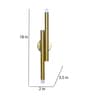 Solace Gold Iron Wall Light  | Inbuilt LED | 