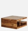 Solana Sheesham Wood Modern Coffee Table in Scratch Resistant Rustic Teak Finish