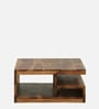 Solana Sheesham Wood Modern Coffee Table in Scratch Resistant Rustic Teak Finish