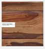 Solana Sheesham Wood Modern Coffee Table in Scratch Resistant Rustic Teak Finish