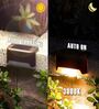 Solar Panel Outdoor Lights for Outdoor Decks with Ip65 Protection Wide Angle Lighting Pack of 2