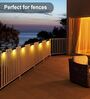 Solar Panel Outdoor Lights for Outdoor Decks with Ip65 Protection Wide Angle Lighting Pack of 2