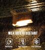 Solar Panel Outdoor Lights for Outdoor Decks with Ip65 Protection Wide Angle Lighting Pack of 2