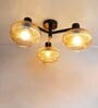 Solara 3-Light Ribbed Glass Chandelier