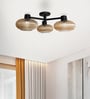 Solara 3-Light Ribbed Glass Chandelier