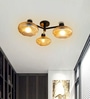 Solara 3-Light Ribbed Glass Chandelier